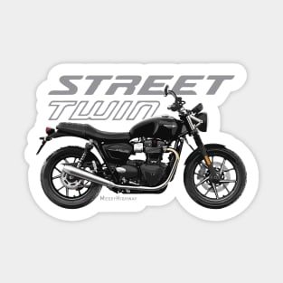 Triumph Street Twin 20 black, s Sticker